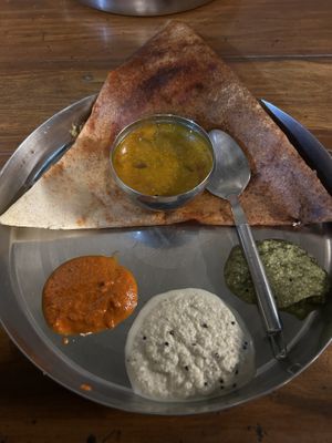 Dosa mysuru chutney  at Anna's Mess in Rishikesh