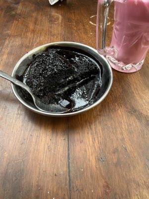 vegan ragi chocolate cake  at Anna's Mess in Rishikesh