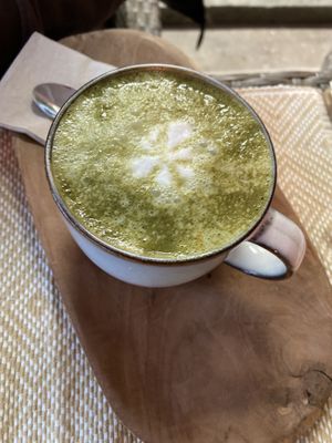 Matcha latte with cashewmilk: nice  at Earth Cafe - Maybe closed in Enschede