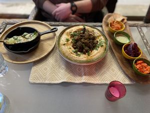 Hummus with benefits: good, but huge. There’s also a side-salad with it (see other picture) at Earth Cafe - Maybe closed in Enschede