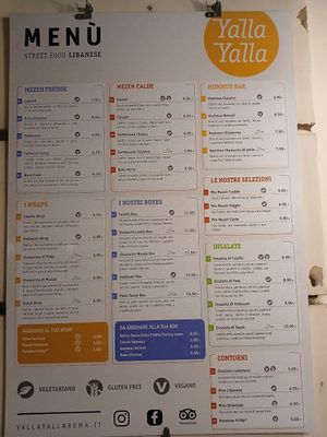  at Yalla Yalla Lebanese Food in Rome