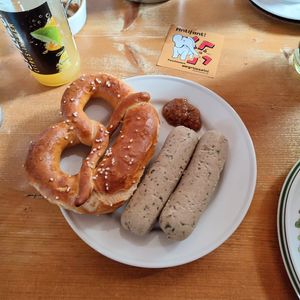 Vegane Weißwürste at Café includere in Rosenheim