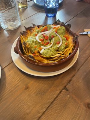 Nachos (ask to make vegan):  €7,95  at Sa Classic in Blanes