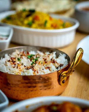 Cumin Rice (Vegan) at Dilli Delight in Bathurst