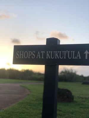 There is a walking path that leads from the Kukui’ula Club to the Shops at Kukui’ula. at Kukuiula Market and Juice Bar in Koloa