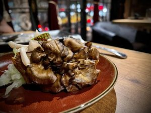 Hen of the Woods - maitake is my favorite mushroom!  at Avant Garden Bistro in Los Angeles
