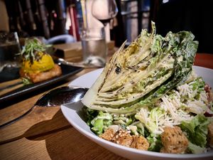 Grilled Lettuce salad - so creative!  at Avant Garden Bistro in Los Angeles