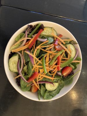 House salad with vinaigrette  at Vegan Vibes Cafe & Juice Bar in Philadelphia