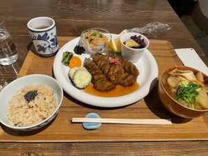 New lunch set  at Nezu no ya in Tokyo