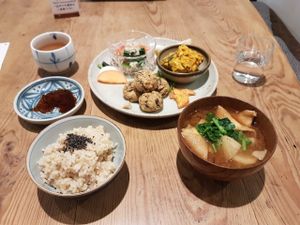 定食 - Japanese teishoku at Nezu no ya in Tokyo