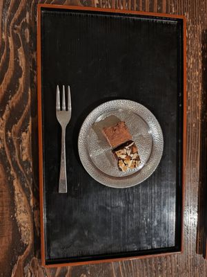 Dark chocolate desert 300¥ at Nezu no ya in Tokyo