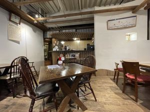 If alone, you will be asked to share a table.  at Nezu no ya in Tokyo