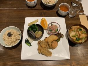 Dishes of the day at Nezu no ya in Tokyo