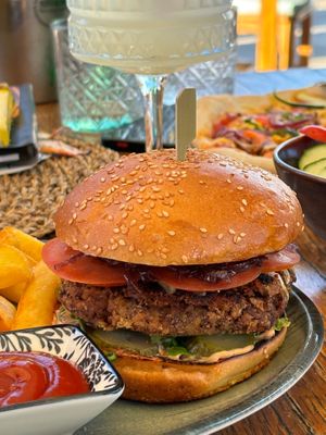 Vegan burger at Spizza in Hvar