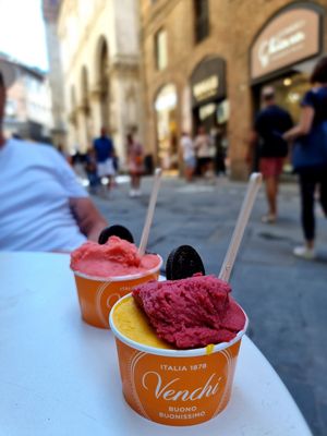 Icecream at Venchi in Siena