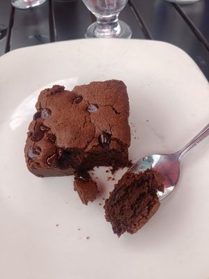 Vegan and gluten-free brownie! at Chappie's in Roxbury