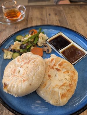 Pan-fried dumpling bao at Nigiro Teacafe in Cape Town