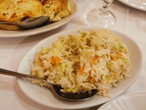 Rice with vegetables at Ristorante Shanghai da Liu in Siena