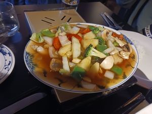 Sweet & sour vegetables at Yum Sing in Torquay