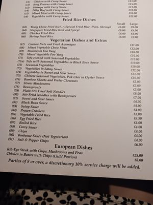 Lots of vegan options at Yum Sing in Torquay