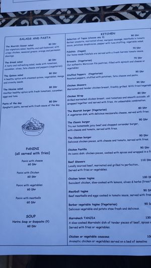  at The Moorish Kitchen & Coffee in Marrakech