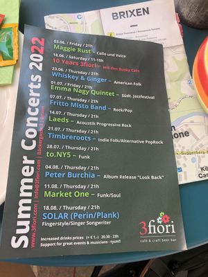   at 3fiori Bar Café Jazzkeller in Bressanone