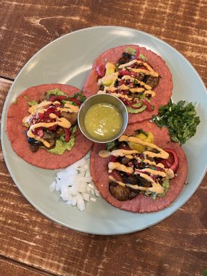 Mushroom tacos  at Maria Cruz Cuisine in Mcallen