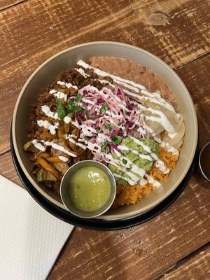 Rice bowl  at Maria Cruz Cuisine in Mcallen