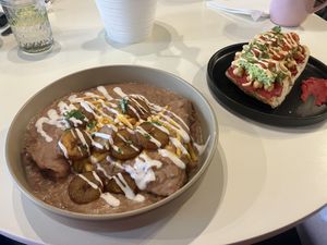 enfrijoladas and avocado toast  at Maria Cruz Cuisine in Mcallen