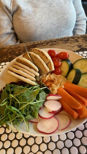 Hummus plate  at Gino's East - South Loop in Chicago