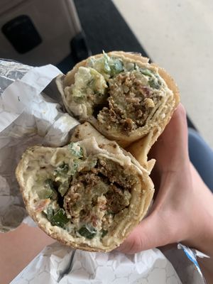 Falafel wrap  at Falafel & Grill - Milwaukee in Chicago