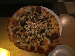 Mushrooms and Kale Vegan Pizza at Earls Kitchen + Bar in Toronto