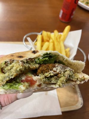Falafel pita  at Shoshana in Bangkok
