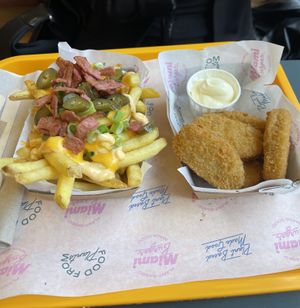 Loaded fries and nuggets with mayo   at The Sunny Burger Co. in Amsterdam