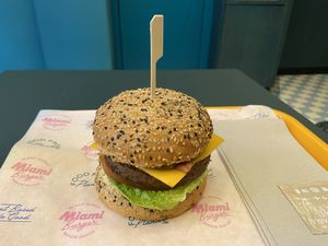 BBQ burger: quite good, especially the ‘bacon’. at The Sunny Burger Co. in Amsterdam