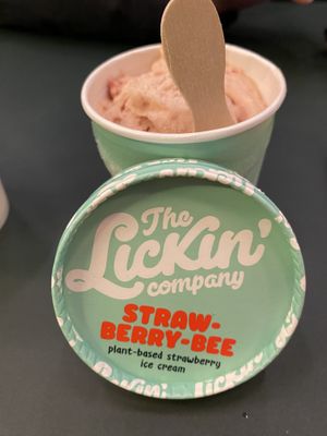 Strawberry ice cream   at The Sunny Burger Co. in Amsterdam