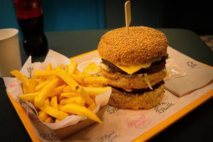 Big Hack w/ Cajun Fries  at The Sunny Burger Co. in Amsterdam