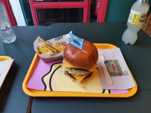 The Big Hack + Corn Cob at The Sunny Burger Co. in Amsterdam