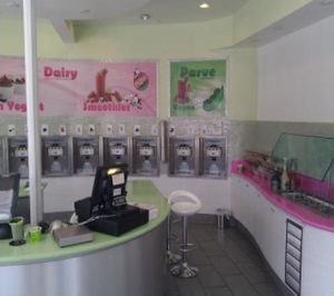 inside at Milky's Yogurt in Los Angeles