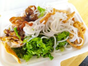 Mushroom and noodles at Tu Sen in Da Lat