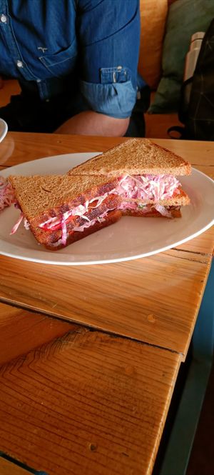 Vegan sandwich at The 60's Cafe  in Rishikesh