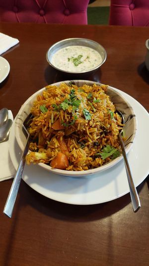 Veg Biriyani at The Himalayan Restaurant in Istanbul