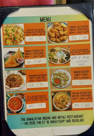  at The Himalayan Restaurant in Istanbul