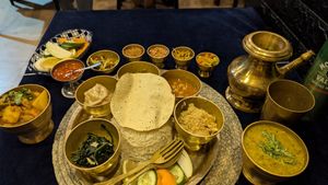 Vegan Thali! at The Himalayan Restaurant in Istanbul