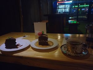 The cakes at Black Forest Cafe in Yogyakarta