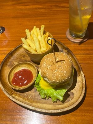 Classic Burger   at Black Forest Cafe in Yogyakarta