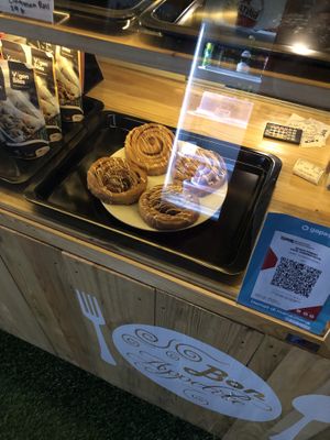 Cinnamon rolls  at Black Forest Cafe in Yogyakarta