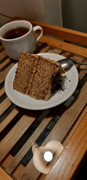 Banana cake at Black Forest Cafe in Yogyakarta