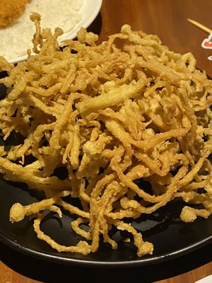 fried mushrooms   at Black Forest Cafe in Yogyakarta