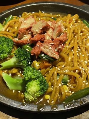 fried noodle teriyaki   at Black Forest Cafe in Yogyakarta